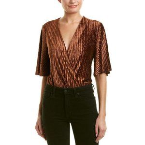 Amber Moon River Velvet Slouchy bodysuit